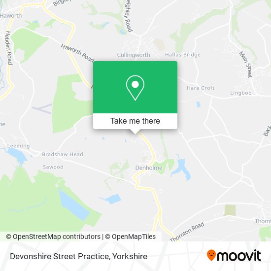 Devonshire Street Practice map