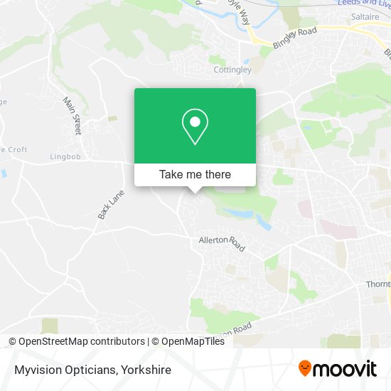 Myvision Opticians map