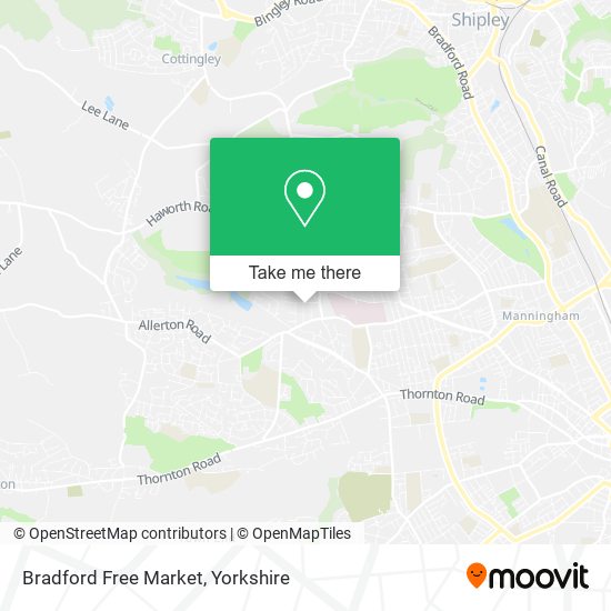 Bradford Free Market map