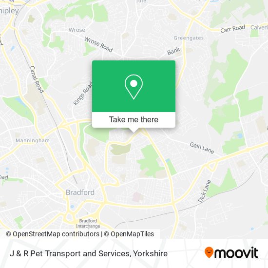 J & R Pet Transport and Services map