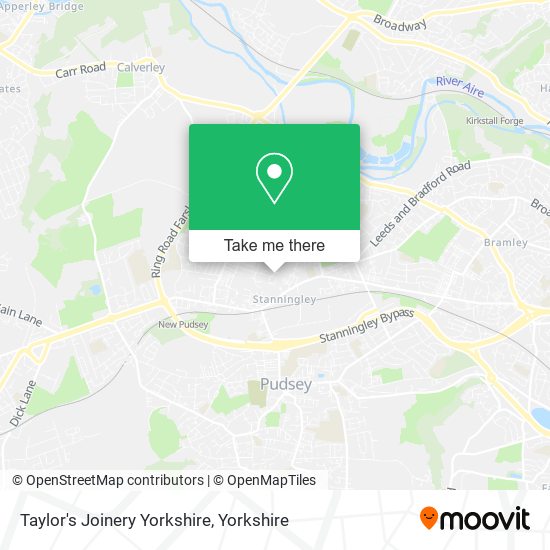 Taylor's Joinery Yorkshire map