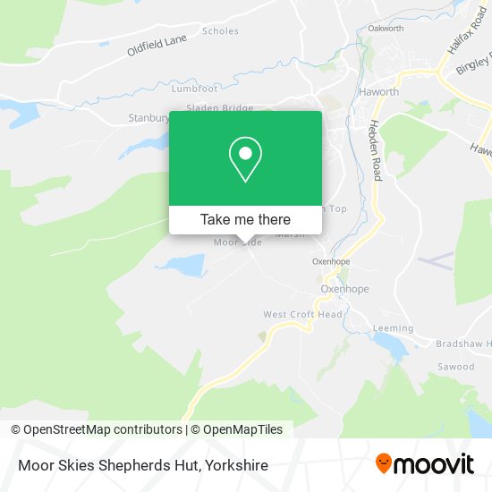 Moor Skies Shepherds Hut map