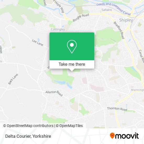 Delta Courier map