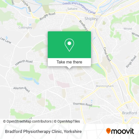 Bradford Physiotherapy Clinic map