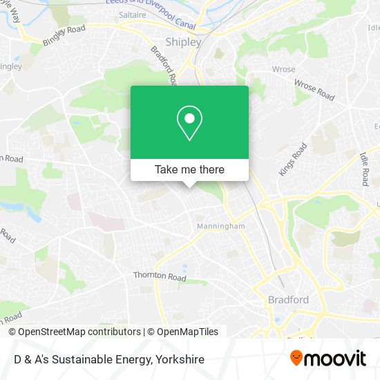 D & A's Sustainable Energy map