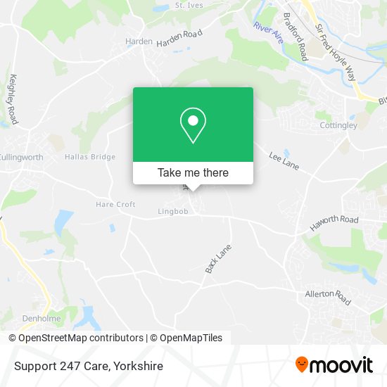 Support 247 Care map