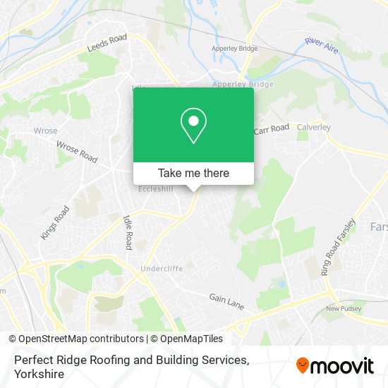 Perfect Ridge Roofing and Building Services map