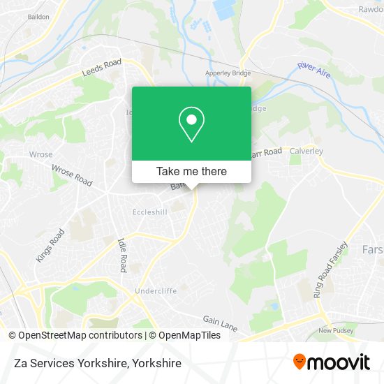 Za Services Yorkshire map