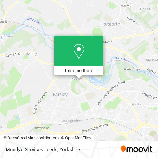 Mundy's Services Leeds map