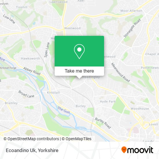 Ecoandino Uk map