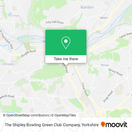 The Shipley Bowling Green Club Company map