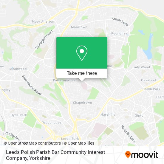 Leeds Polish Parish Bar Community Interest Company map