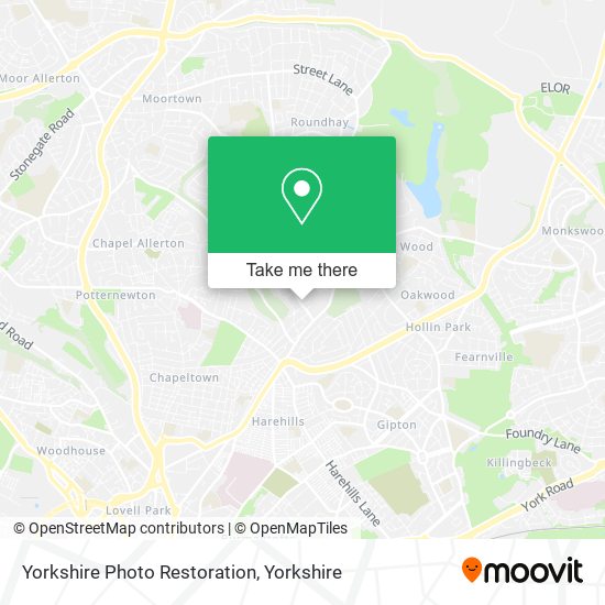 Yorkshire Photo Restoration map