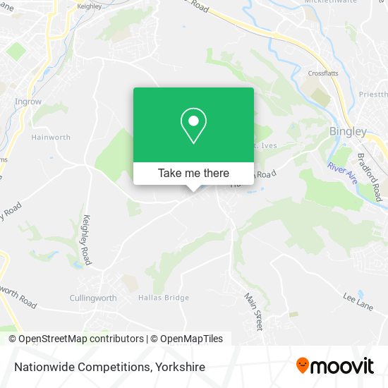 Nationwide Competitions map