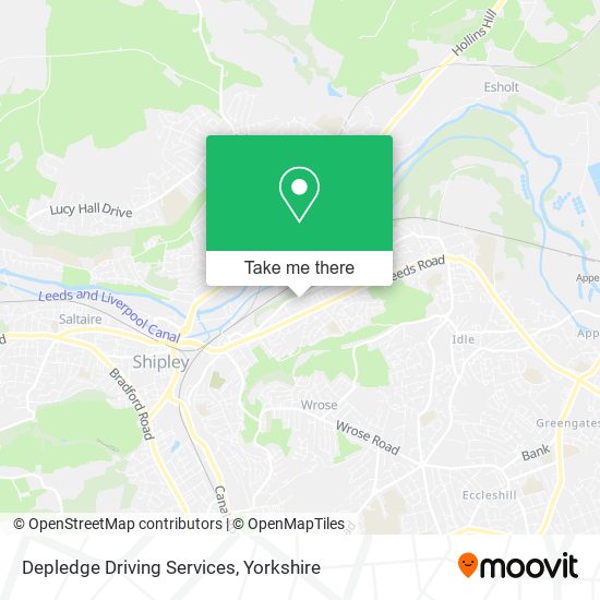 Depledge Driving Services map