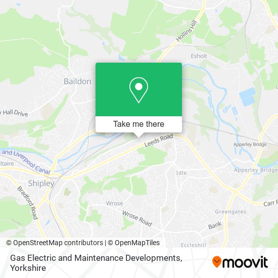 Gas Electric and Maintenance Developments map