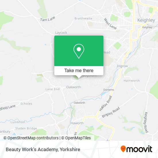 Beauty Work's Academy map