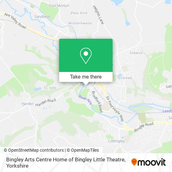 Bingley Arts Centre Home of Bingley Little Theatre map
