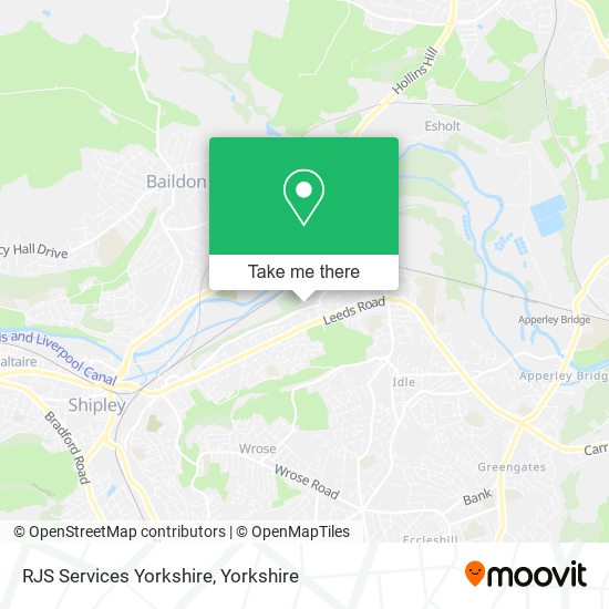 RJS Services Yorkshire map