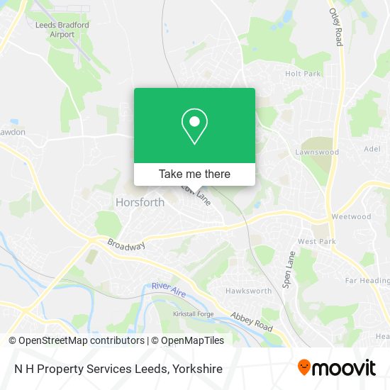 N H Property Services Leeds map