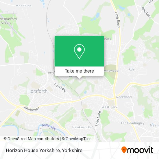 Horizon House Yorkshire map