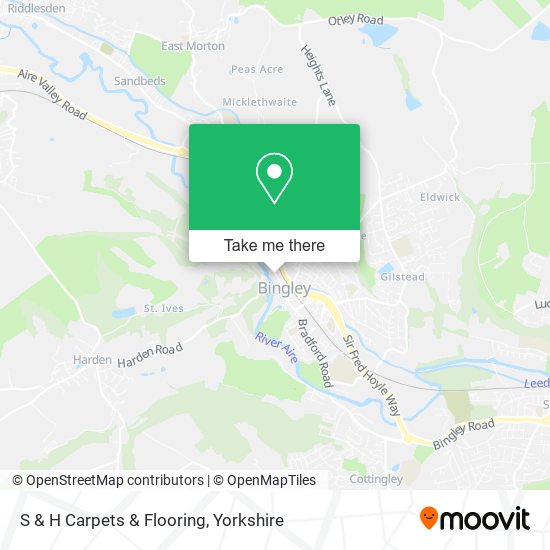 S & H Carpets & Flooring map