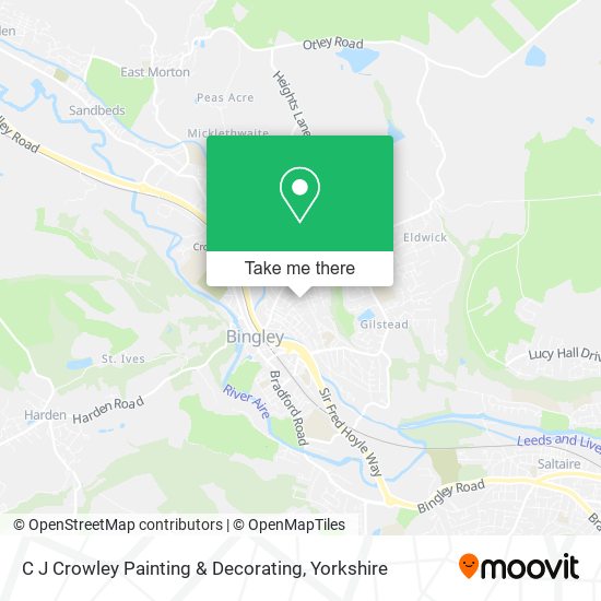 C J Crowley Painting & Decorating map
