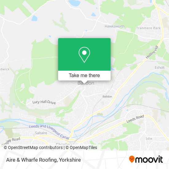 Aire & Wharfe Roofing map