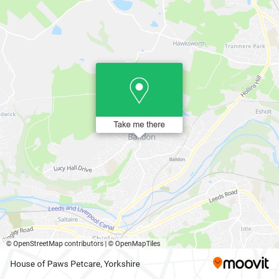 House of Paws Petcare map