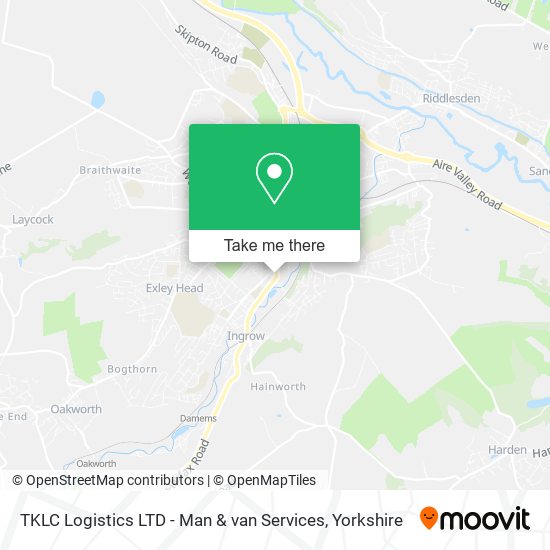 TKLC Logistics LTD - Man & van Services map