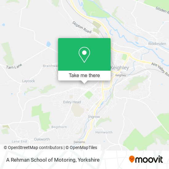 A Rehman School of Motoring map