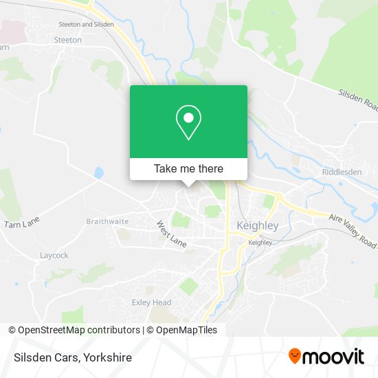 Silsden Cars map