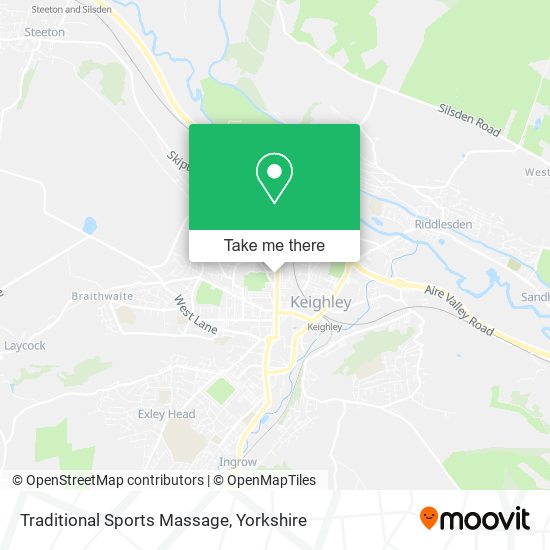 Traditional Sports Massage map