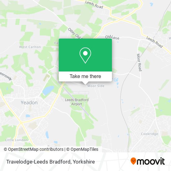 Travelodge-Leeds Bradford map