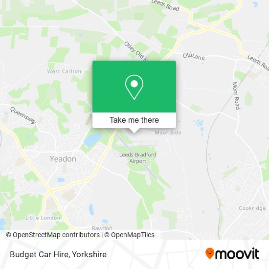 Budget Car Hire map