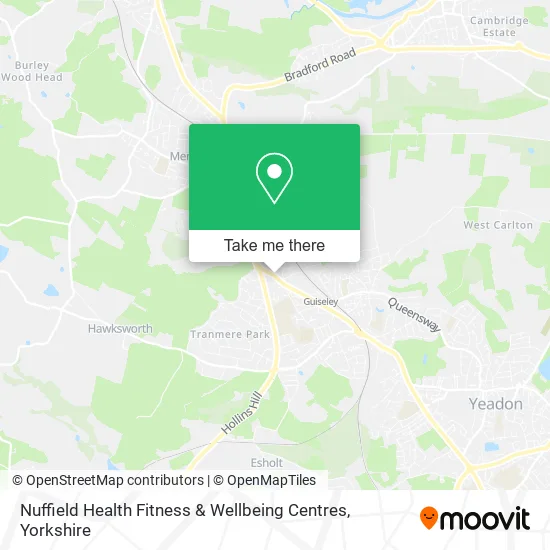 Nuffield Health Fitness & Wellbeing Centres map