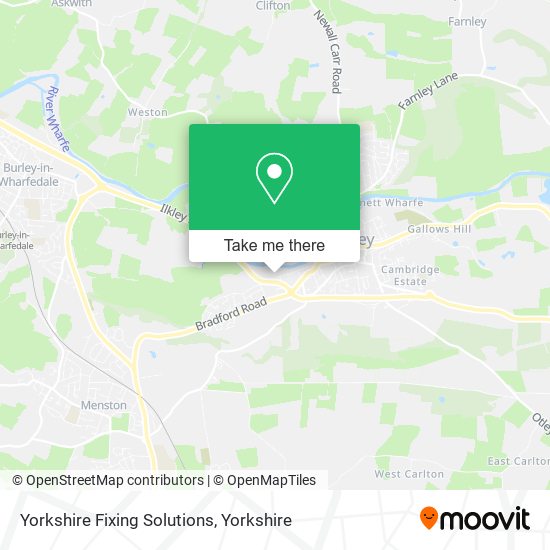 Yorkshire Fixing Solutions map