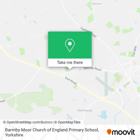 Barmby Moor Church of England Primary School map