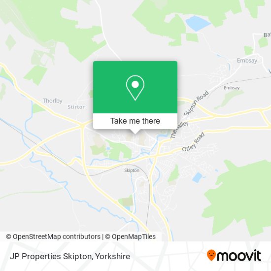 JP Properties Skipton map