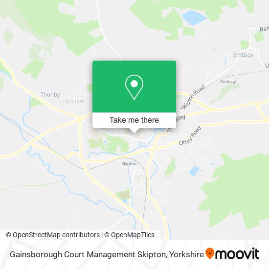 Gainsborough Court Management Skipton map