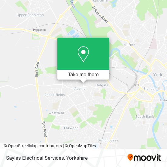 Sayles Electrical Services map
