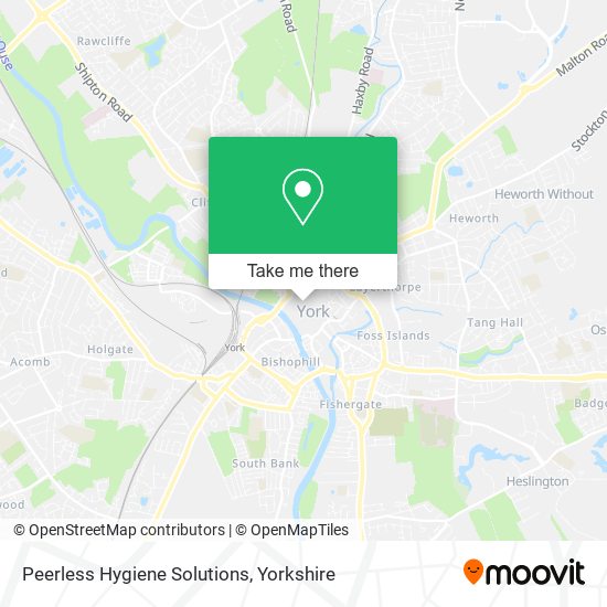 Peerless Hygiene Solutions map