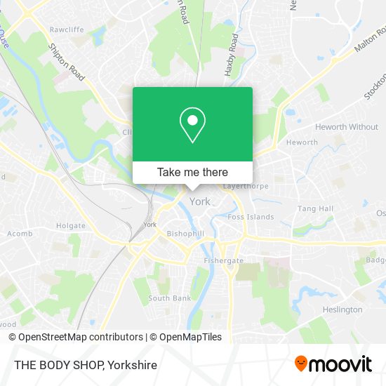 THE BODY SHOP map