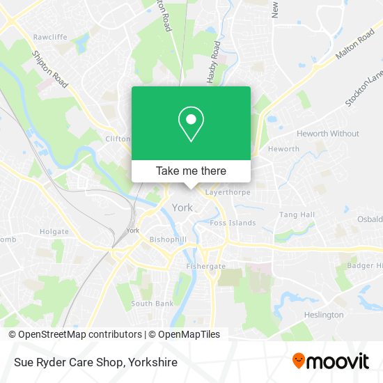 Sue Ryder Care Shop map