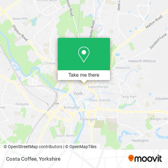 Costa Coffee map