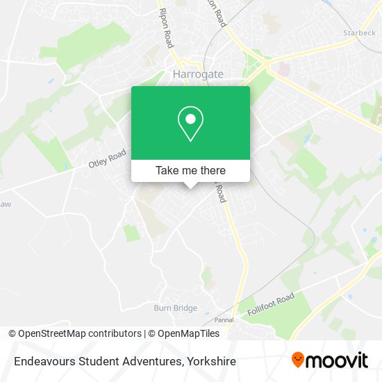 Endeavours Student Adventures map