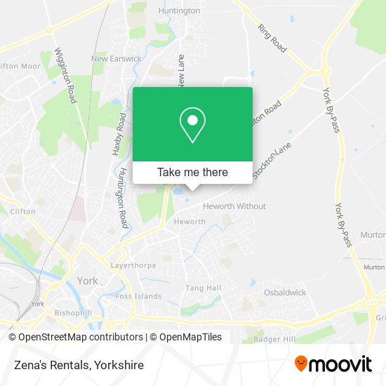 Zena's Rentals map