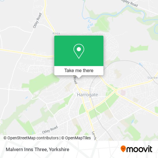 Malvern Inns Three map