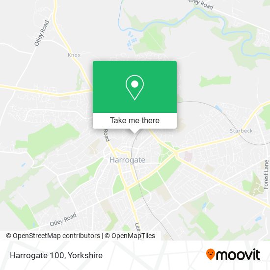 Harrogate 100 map