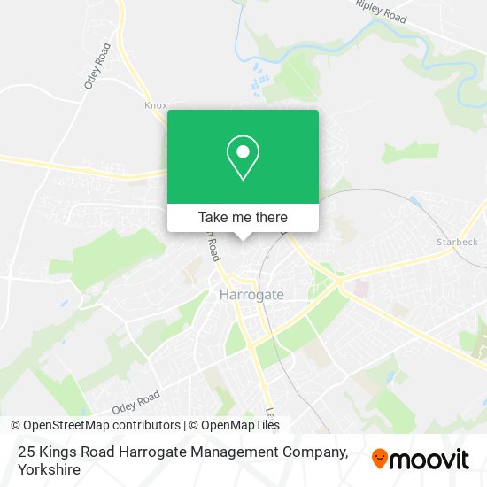 25 Kings Road Harrogate Management Company map